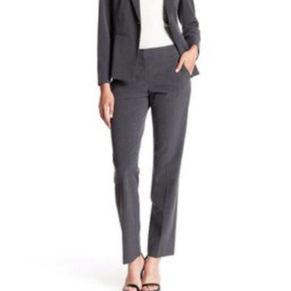 Halogen Gray Whitney Fit Wide Leg Dress Pants Trousers Women's Size 10